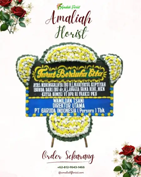 Papan Bunga Duka Jadi